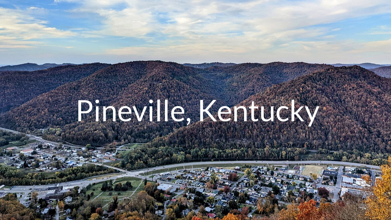 Aerial view thumbnail of Misty Mountain property near Pineville, Kentucky